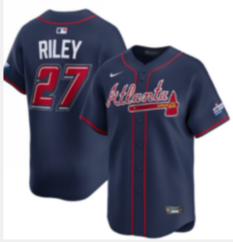 Men Atlanta Braves #27 Riley blue 2025 Nike MLB jersey